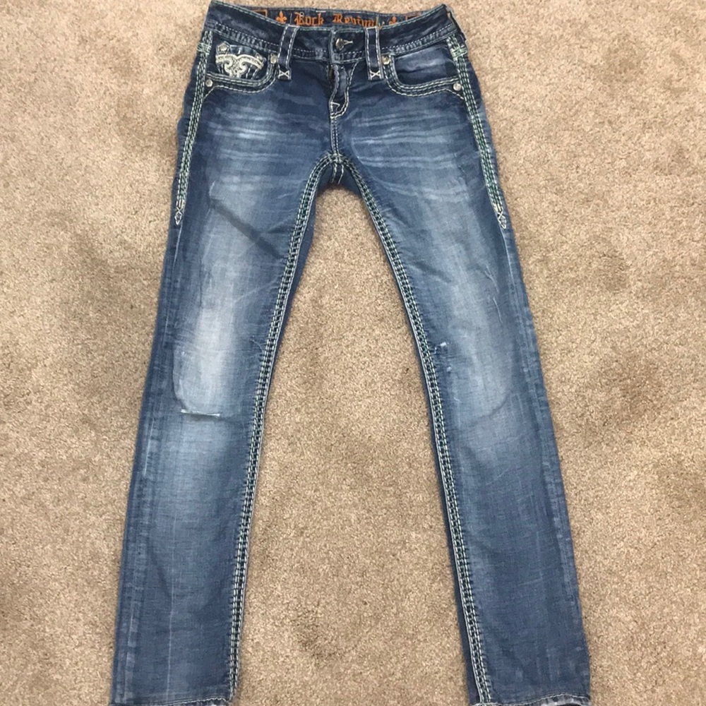Straight leg Nancy rock revival size 24